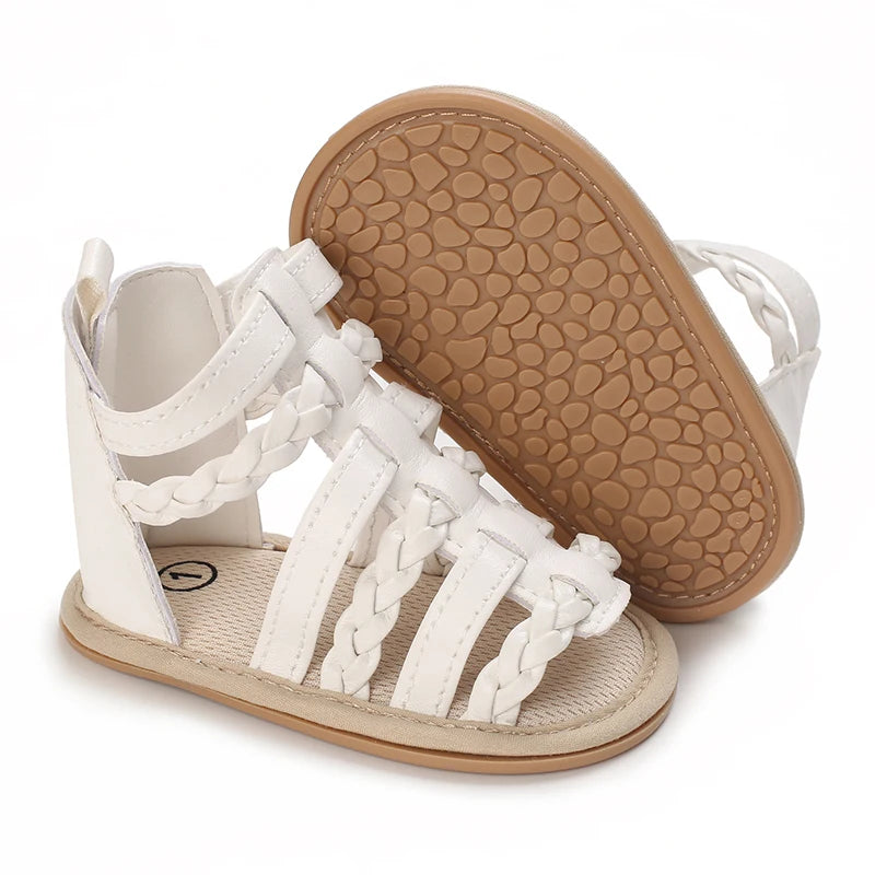 Cute and sweet high top sandals for spring and summer, comfortable and breathable for baby girls. Pre step walking shoes