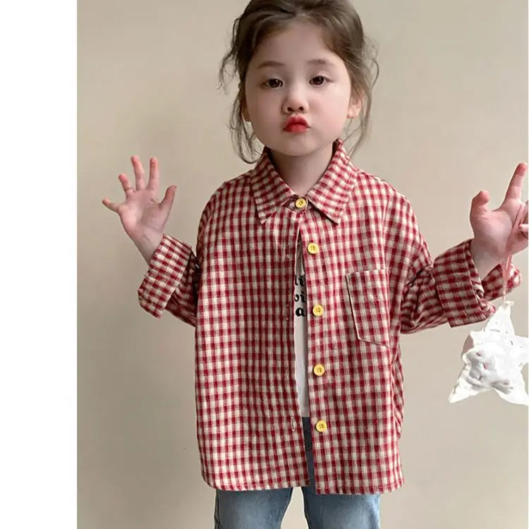 2025 New Spring autumn Baby Girls boys Cotton soild T shirts coat Cute Children kids Clothes