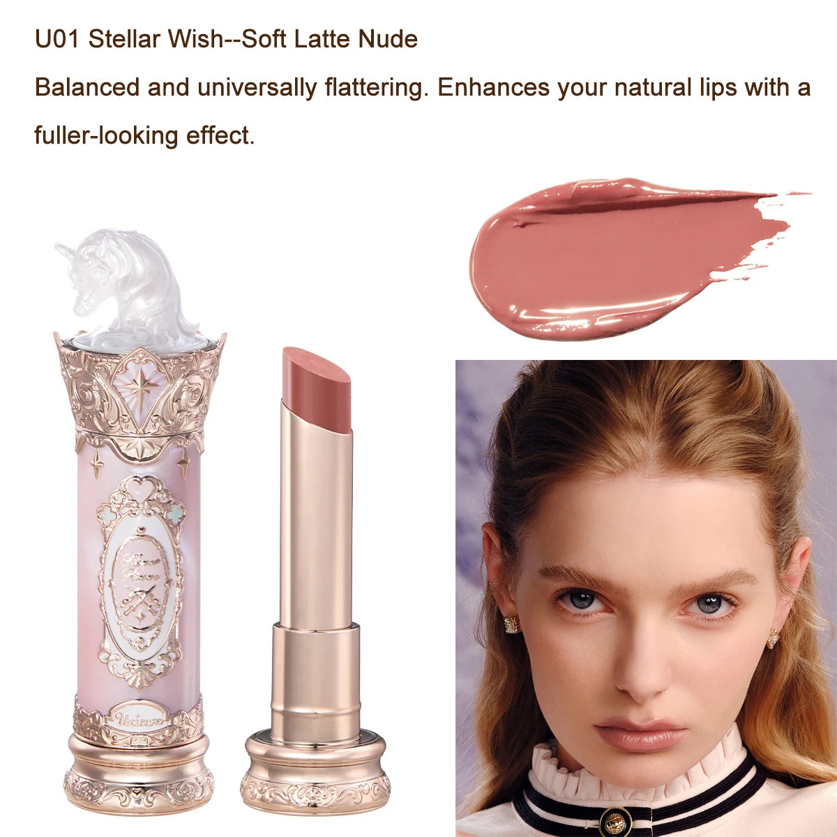 Flower Knows Knight Unicorn Makeup Set - Eyeshadow, Blush, Lipstick