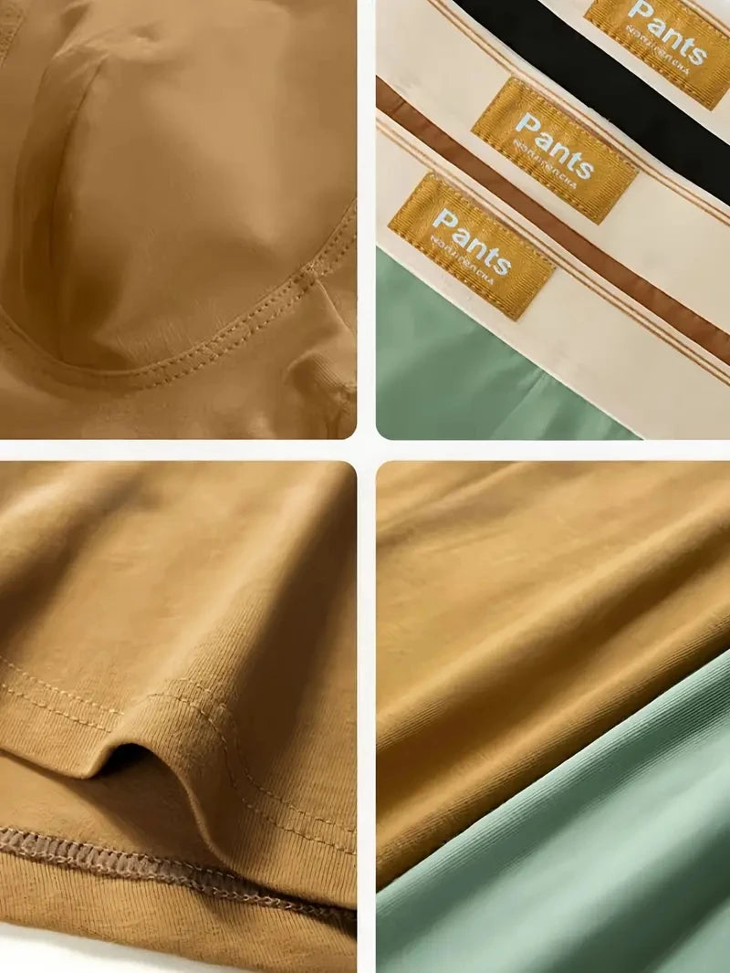 3Pcs Men Panties Cotton Boxershorts Man Underwear Mens Boxers Breathable U Convex Male Underpants Sexy Trunks