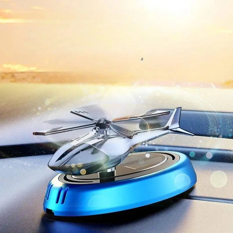 Solar Car Air Freshener Perfume Helicopter Decor Interior Decor Solar Car Rotating Aromatherapy Perfume