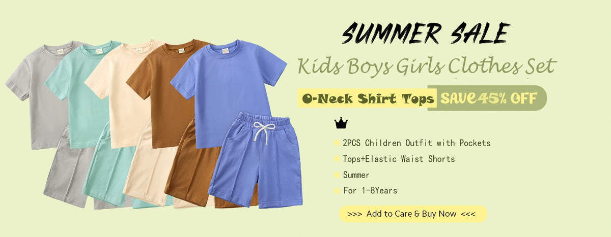 Kids Tales Toddler Unisex Cotton Short Sleeve T-Shirt and Pants Set