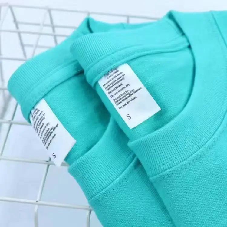 Unisex Short Sleeve T-Shirt - 100% Cotton Round Neck Loose Tee Purple