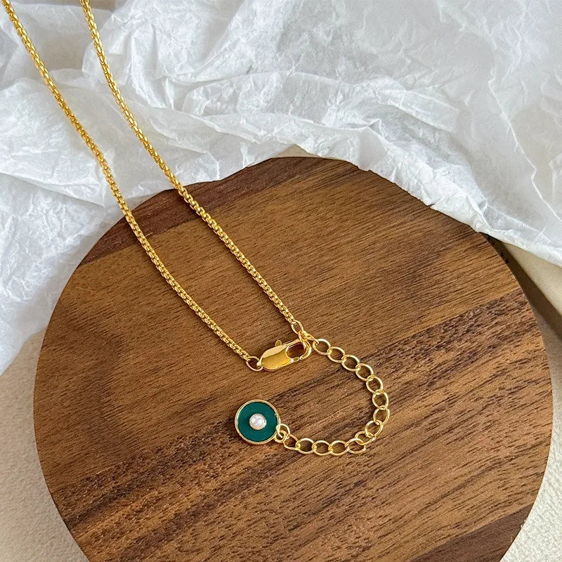 Vintage Gold Natural Crystal Necklace Earrings Set Boho Irregular Stone Pendant Jewelry For Women Luxury Party Gift