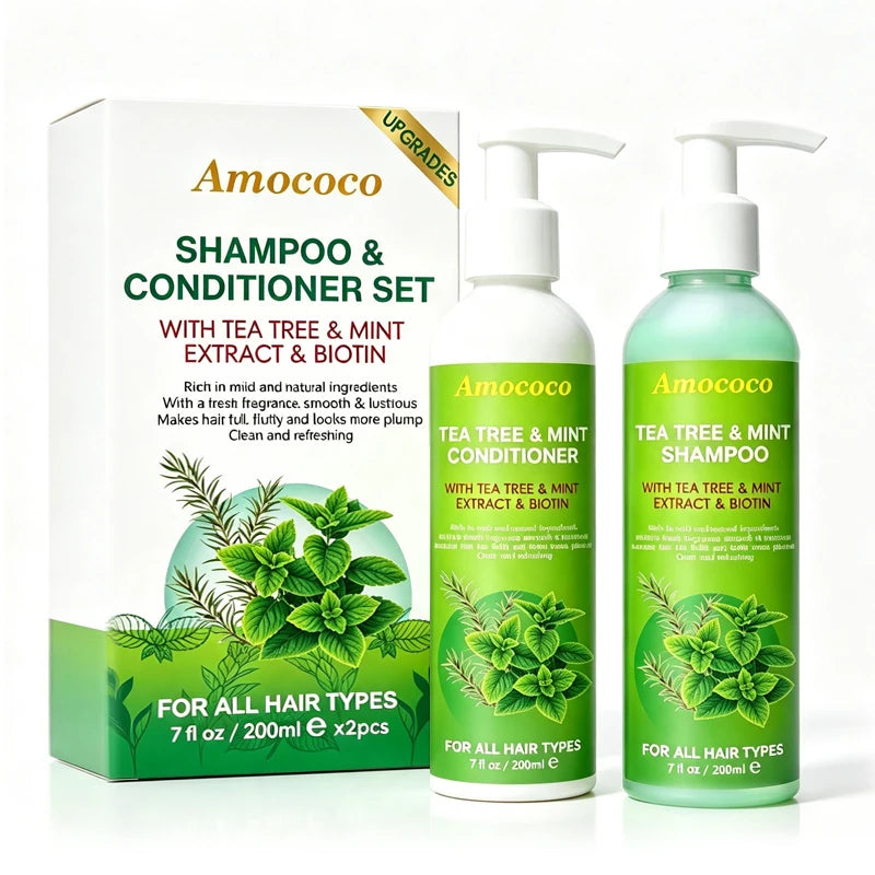 Amococo Tea Tree Shampoo and Conditioner Set - 2 x 200ml