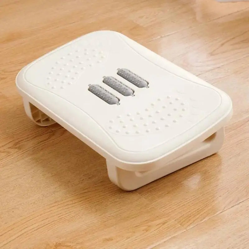 Adjustable Ergonomic Under Desk Footrest with Massage Roller Comfort Relief for Office Home Working