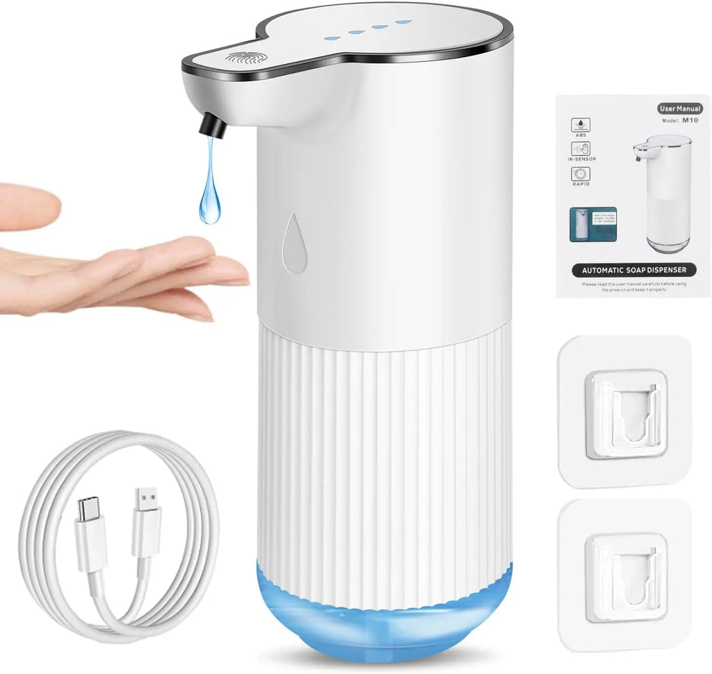 Dispensador de jabón automático sin contacto con sensor inteligente de 350 ML de capacidad para mesa o pared, bomba de desinfectante de manos para cocina y baño