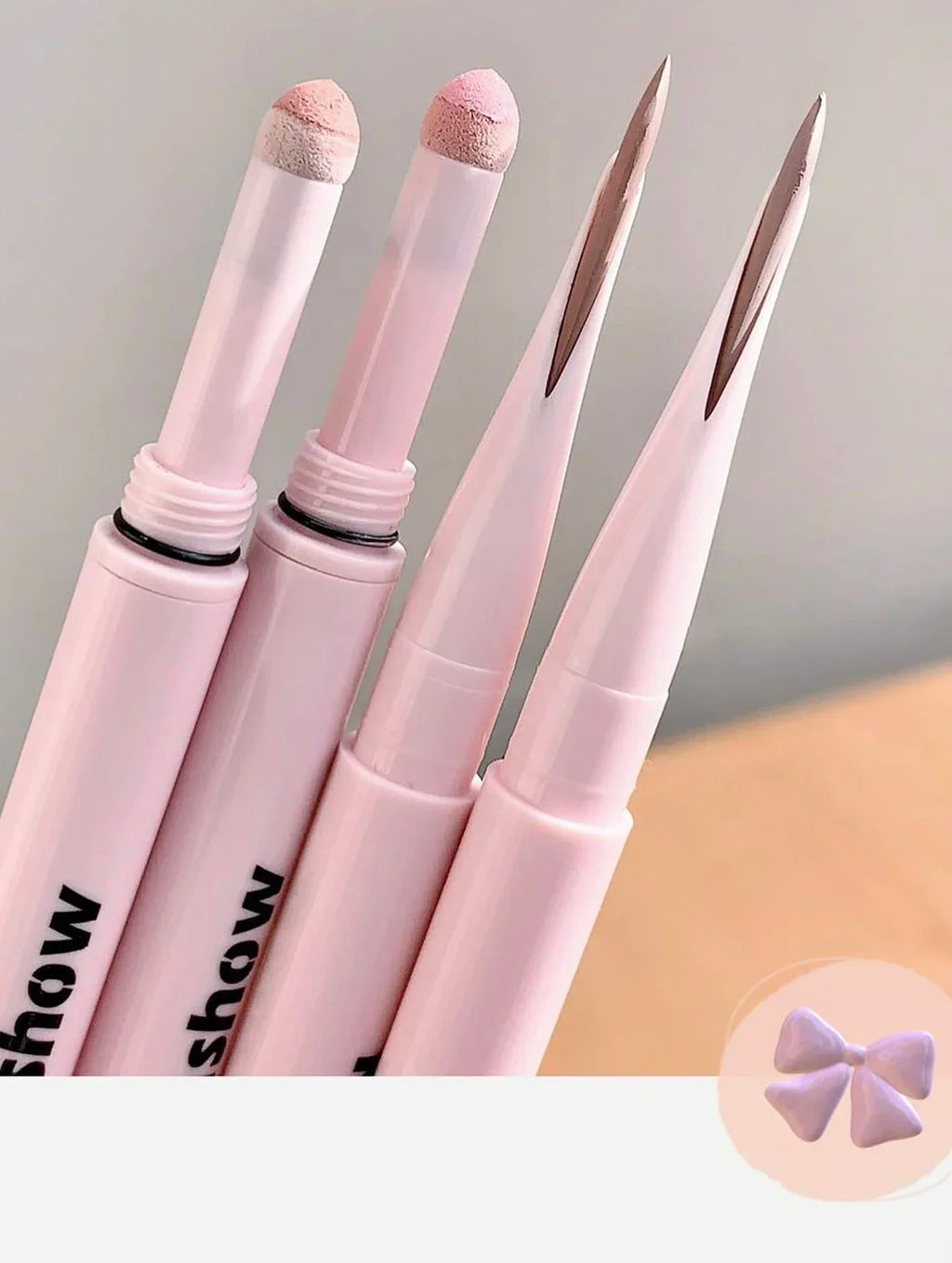 Dual End Glitter Matte Aegyosal Pen Brightening Highlight & Shadow Stick Eye Makeup Lying Silkworm Eyeliner Gel Pencil 애교살 펜
