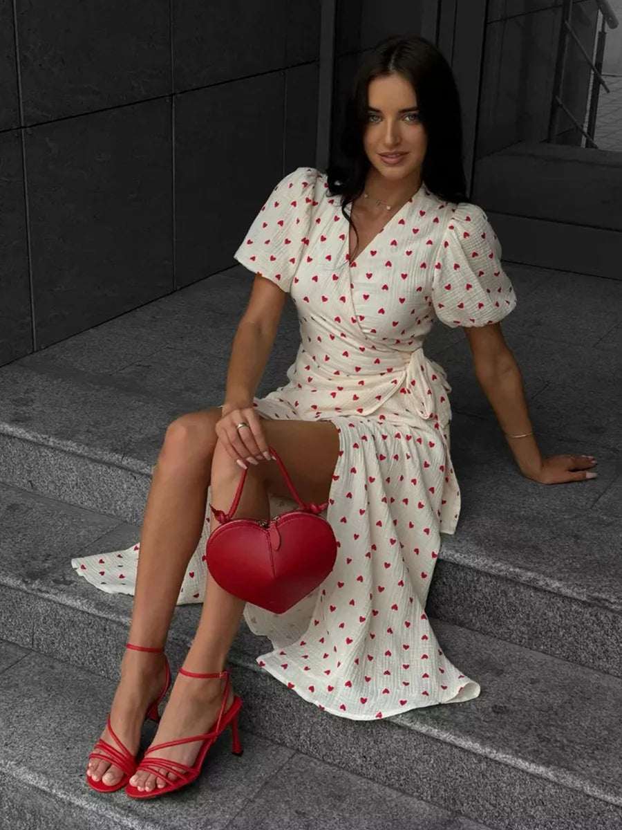 Summer 2026 Floral Jacquard Elegant Beige Flowy Long Dress for Women Bornladies Women's 100% Cotton A-Line Midi Dress
