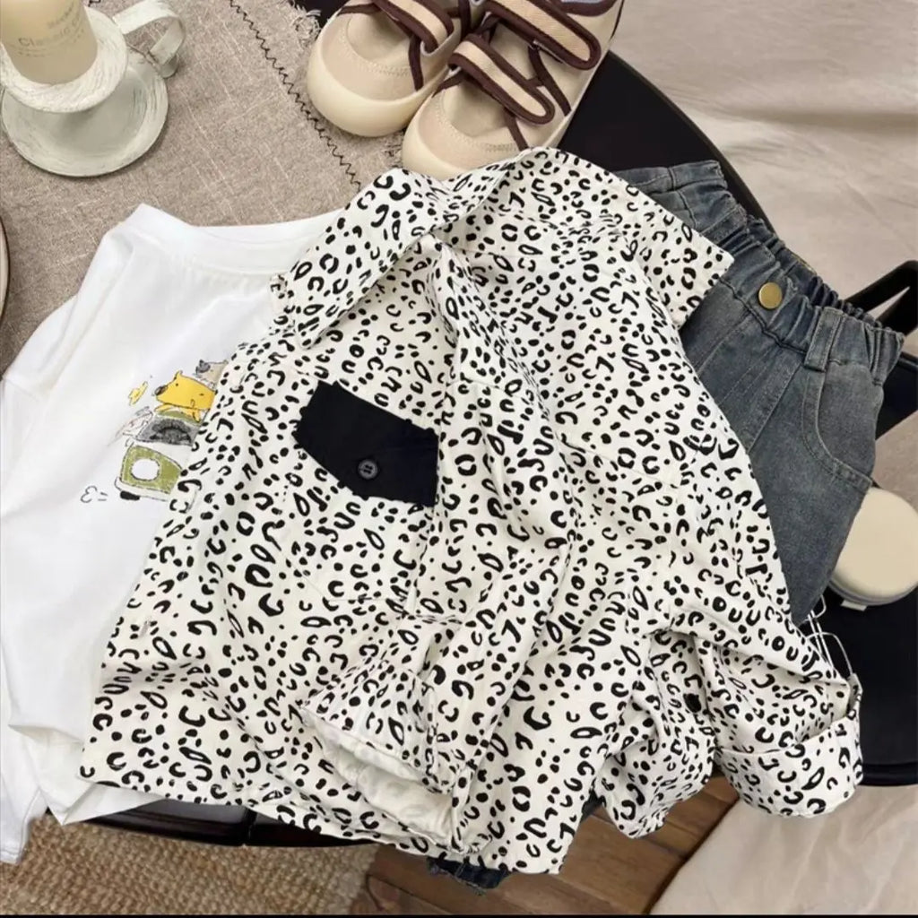 2025 New Spring autumn Baby Girls boys Cotton soild T shirts coat Cute Children kids Clothes