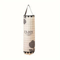 1 bolsa de almacenamiento de basura, artefacto de almacenamiento de cocina montado en la pared, bolsa colgante para almacenamiento de bolsas de plástico de basura, clasificación de artículos varios