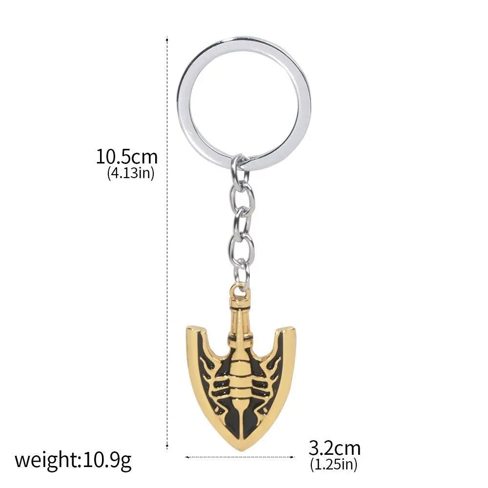 JoJos Bizarre Adventure Keychain Jotaro Kujo Arrow Pendant Metal Charm For Anime Fans Cosplay Gift