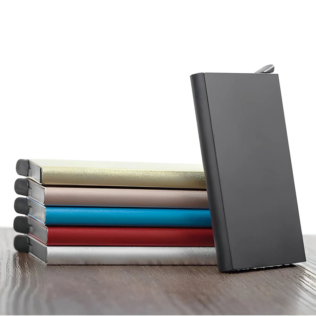 ID Credit Bank Card Holder Wallet Luxury Brand Men Women Anti Rfid Blocking Protected Magic  Slim Mini Small Money Wallets Case