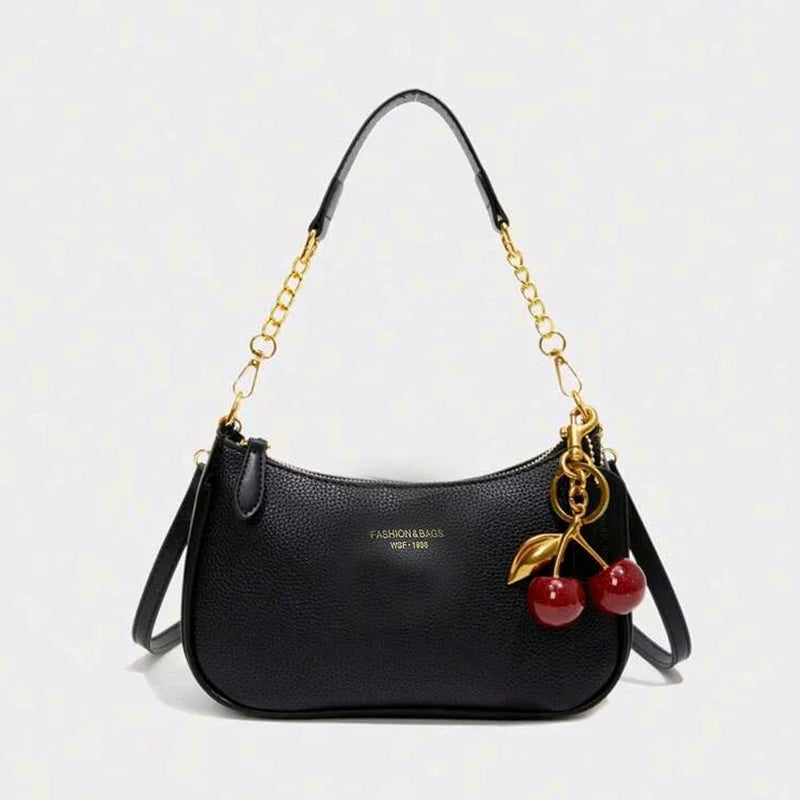 Crossbody Bag for Women Adjustable Strap Crescent Shoulder Bag PU Leather Zipper Closure Casual Handbag for Work Travel