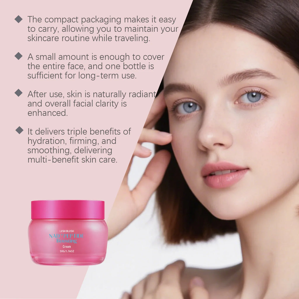 NAD+ Peptide Boosting Cream Anti-Wrinkle Firming Lifting Hydrating & Repairing Face Cream for Sagging Skin Daily Skincare