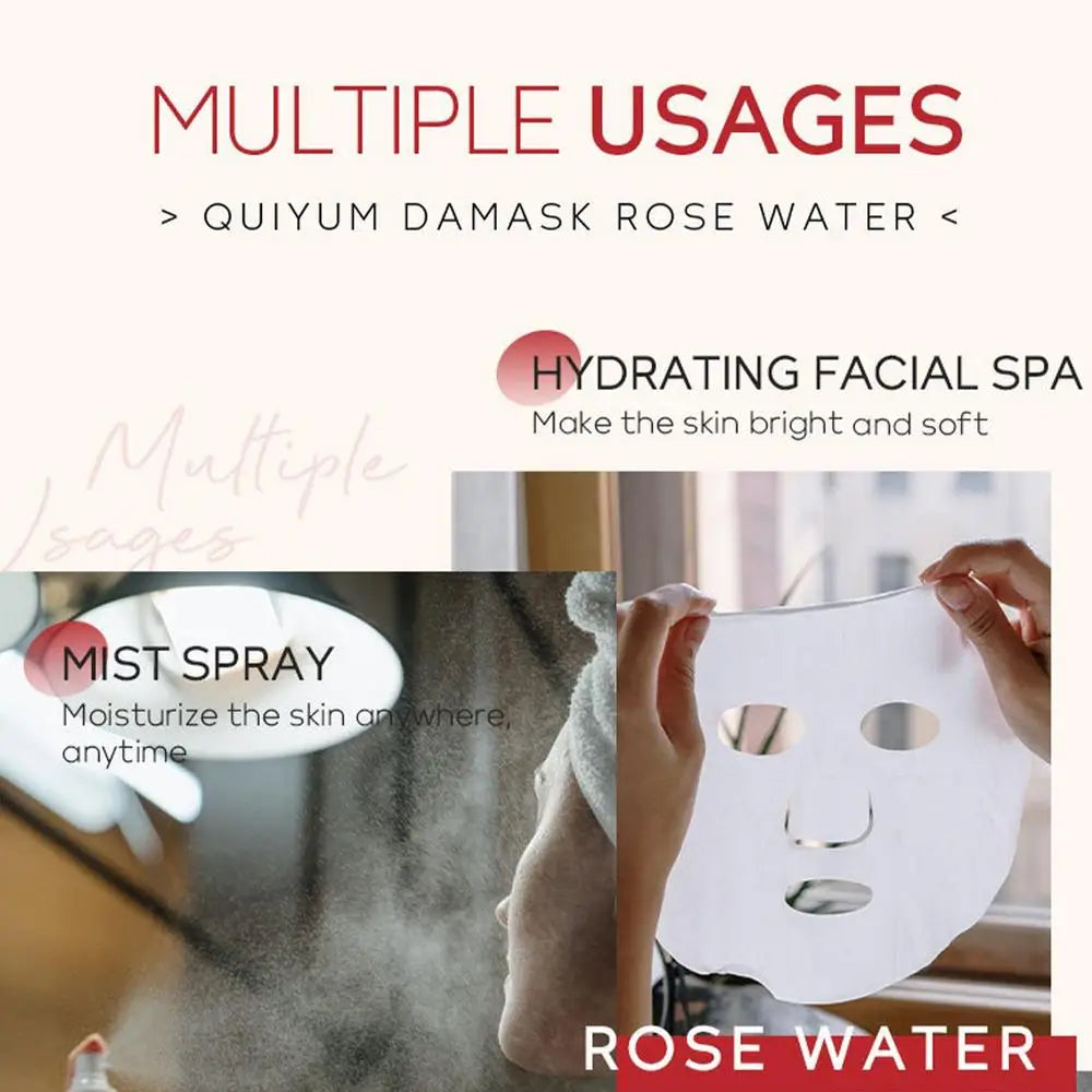 Handaiyan Damask Rose Water Facial Toner - 100ml Natural Hydrosol