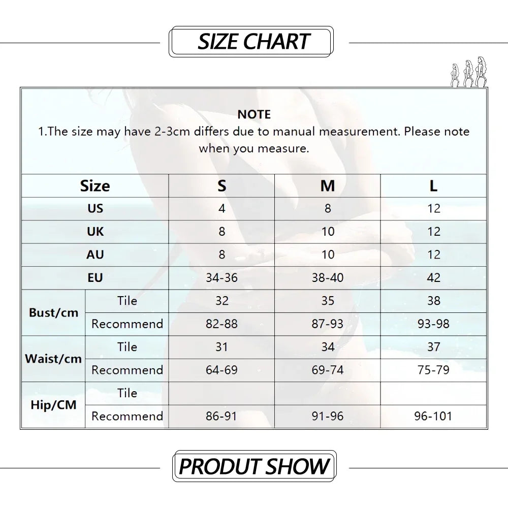 3 Pieces Bikini Set Women Push Up Swimsuit with 2 Bottoms Low & Mid Waist Adjustable Straps Summer Beachwear Bathing Suit