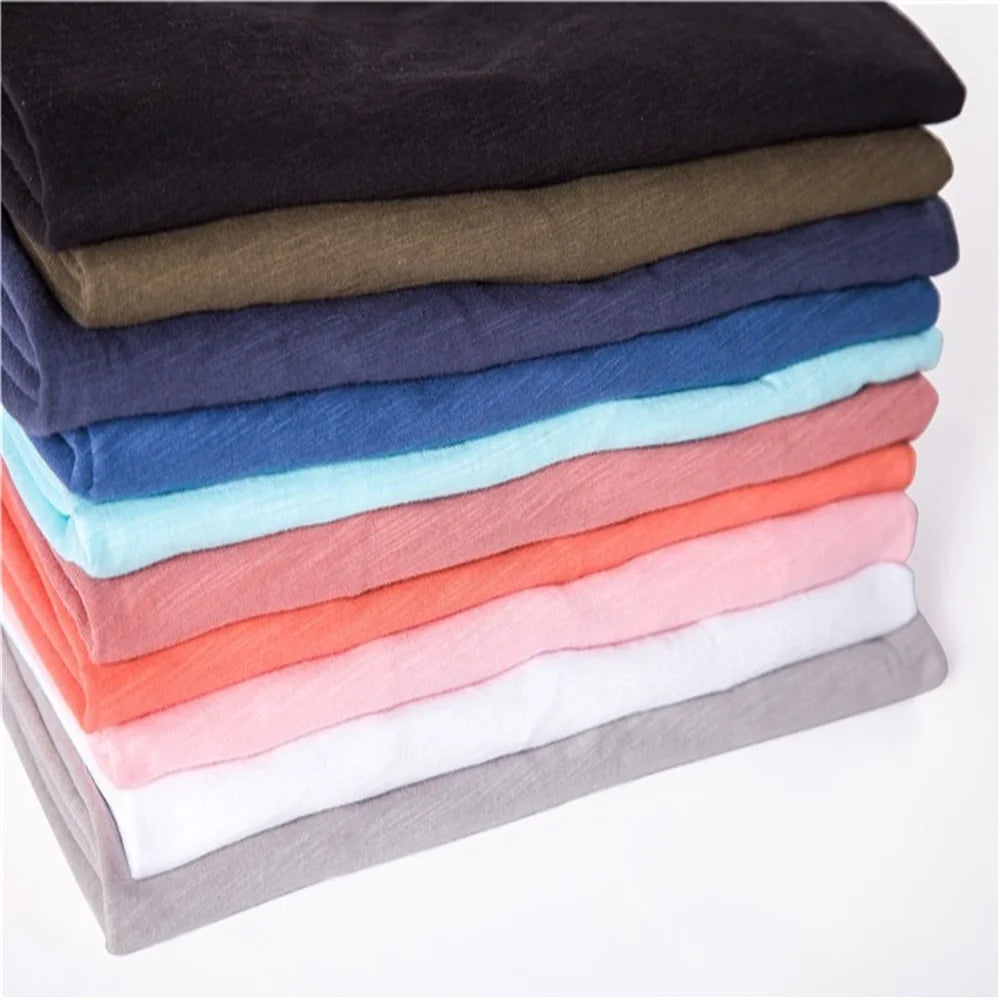 Aiopeson 100 Percent Cotton Men V Neck Slim Fit T Shirt Premium Comfort Casual Tee