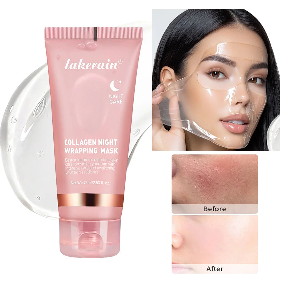 Lakerain Collagen Night Wrapping Peel-Off Mask - 75ml
