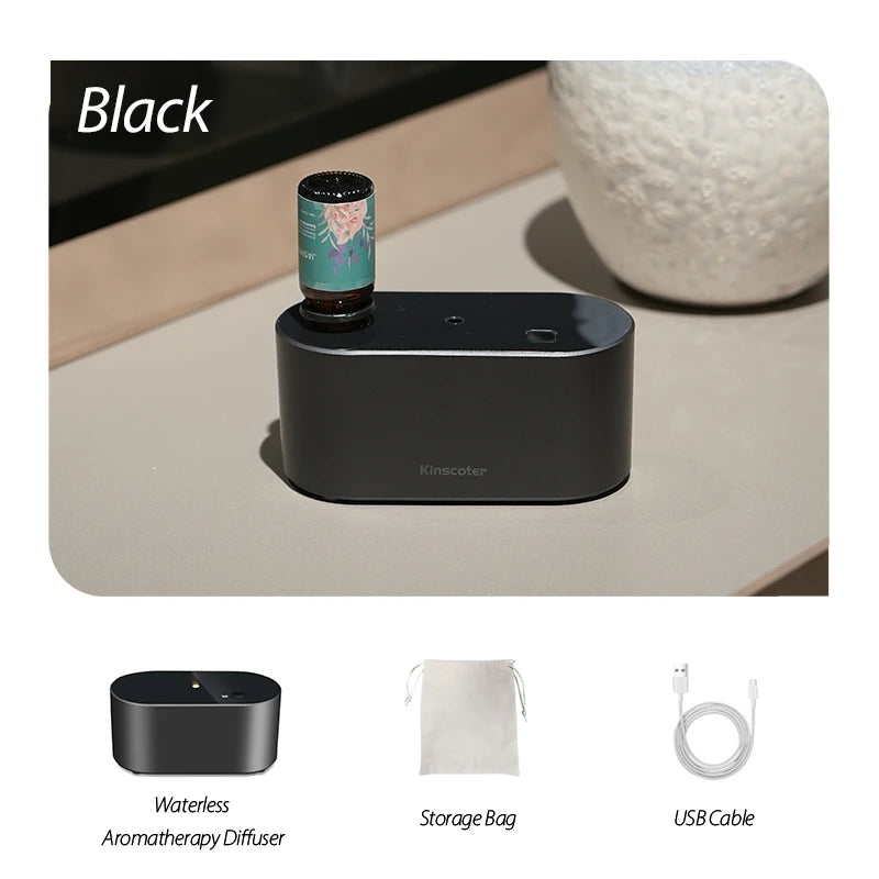 Electric Aromatherapy Diffuser Machines Waterless Aroma Diffusers Work with Essential Oils Bottles Emit Fragrances Perfect