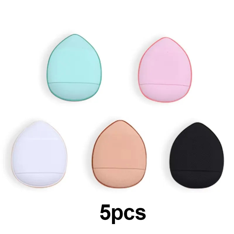 Mini Finger Puff Foundation Sponge Set 5Pcs For Flawless Face Makeup Air Cushion Concealer Tools For Beginners
