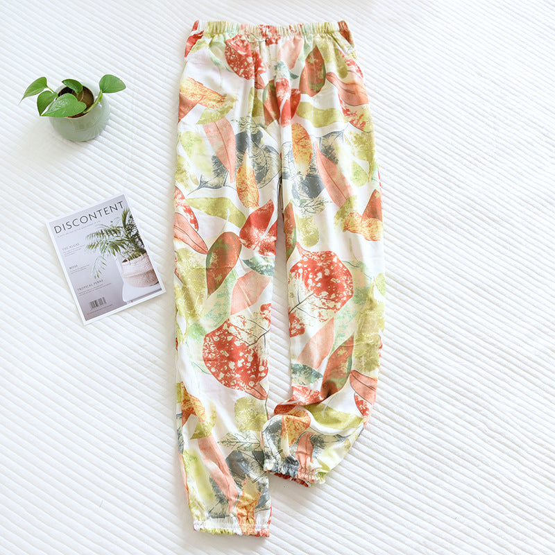 Cloud Cotton Story Women's Floral Pajama Pants - 100% Viscose Loose