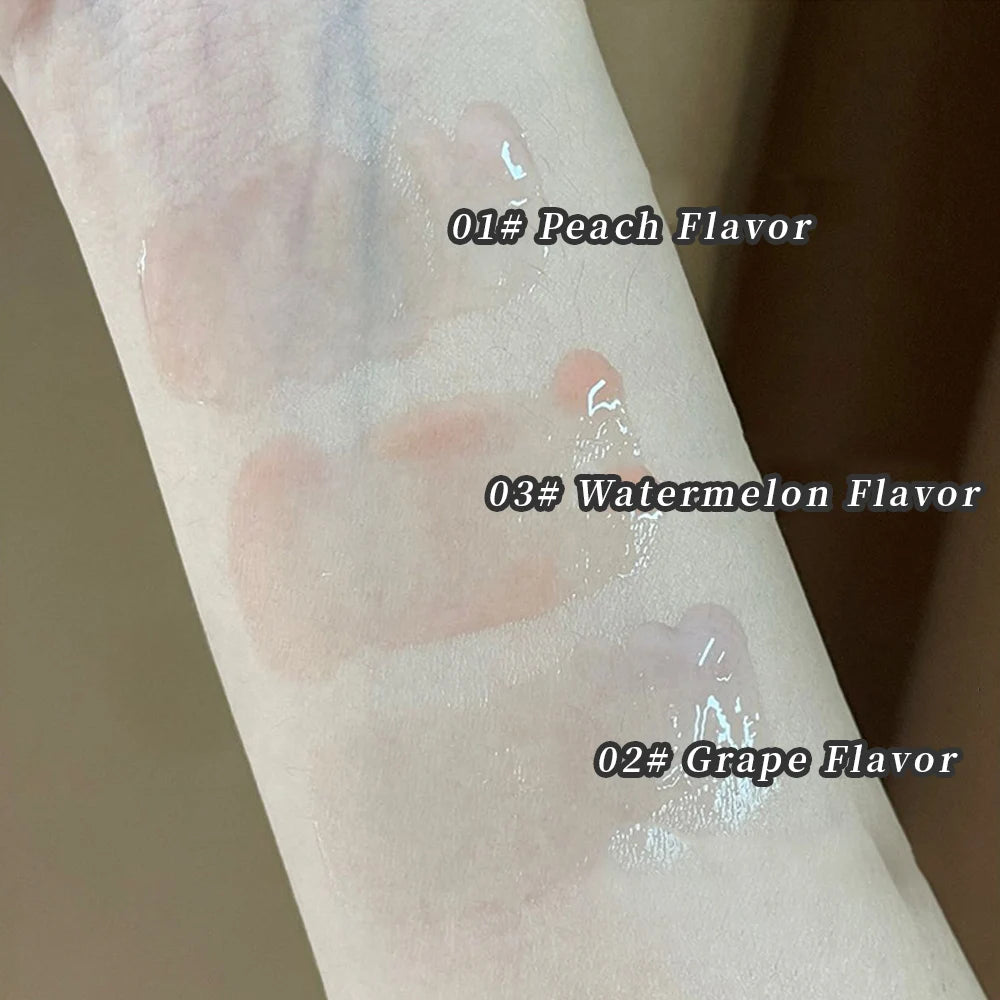HERORANGE Fruit Flavored Lip Oil Moisturizing Lip Balm Lip Gloss Lip Primer Lip Care Makeup