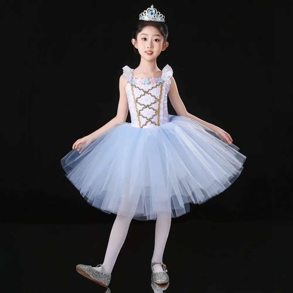 Performance Costume Competition Uniform Children Clothing Kids Clothes Children's Day Ballet Leotards for Girls Dress Dance Wear