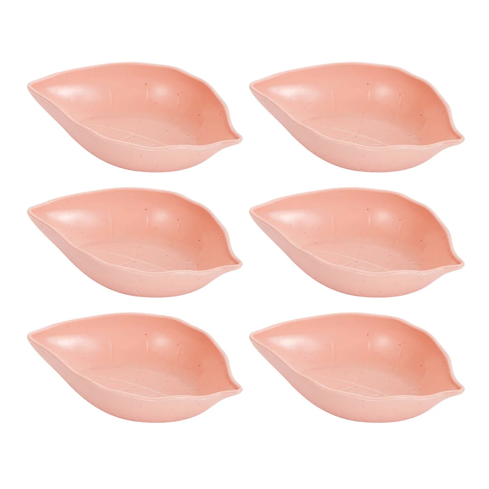6PCS Wheat Straw Seasoning Dish Set - Small Dipping Snack Plates