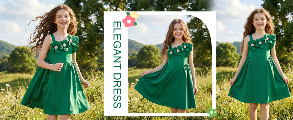 Snvdzo Flower Girls Cami A-Line Sleeveless Summer Dress For Wedding Birthday Evening Party Prom Banquet Dresses 2026