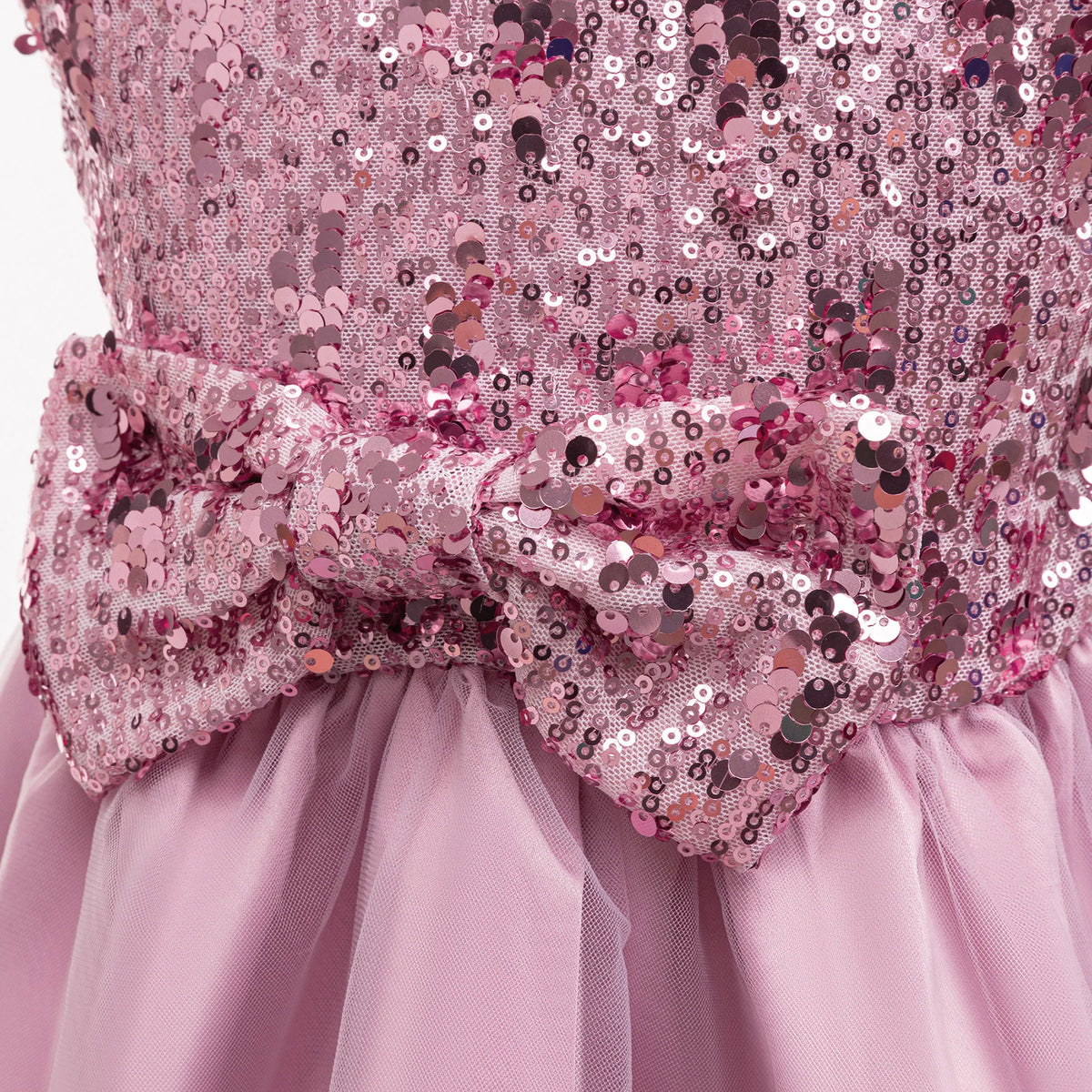 HETISO Princess Dress for Girls Sequined Sleeveless Tutu Gown Children's Fashion Birthday Party Frocks for Ages 2-10