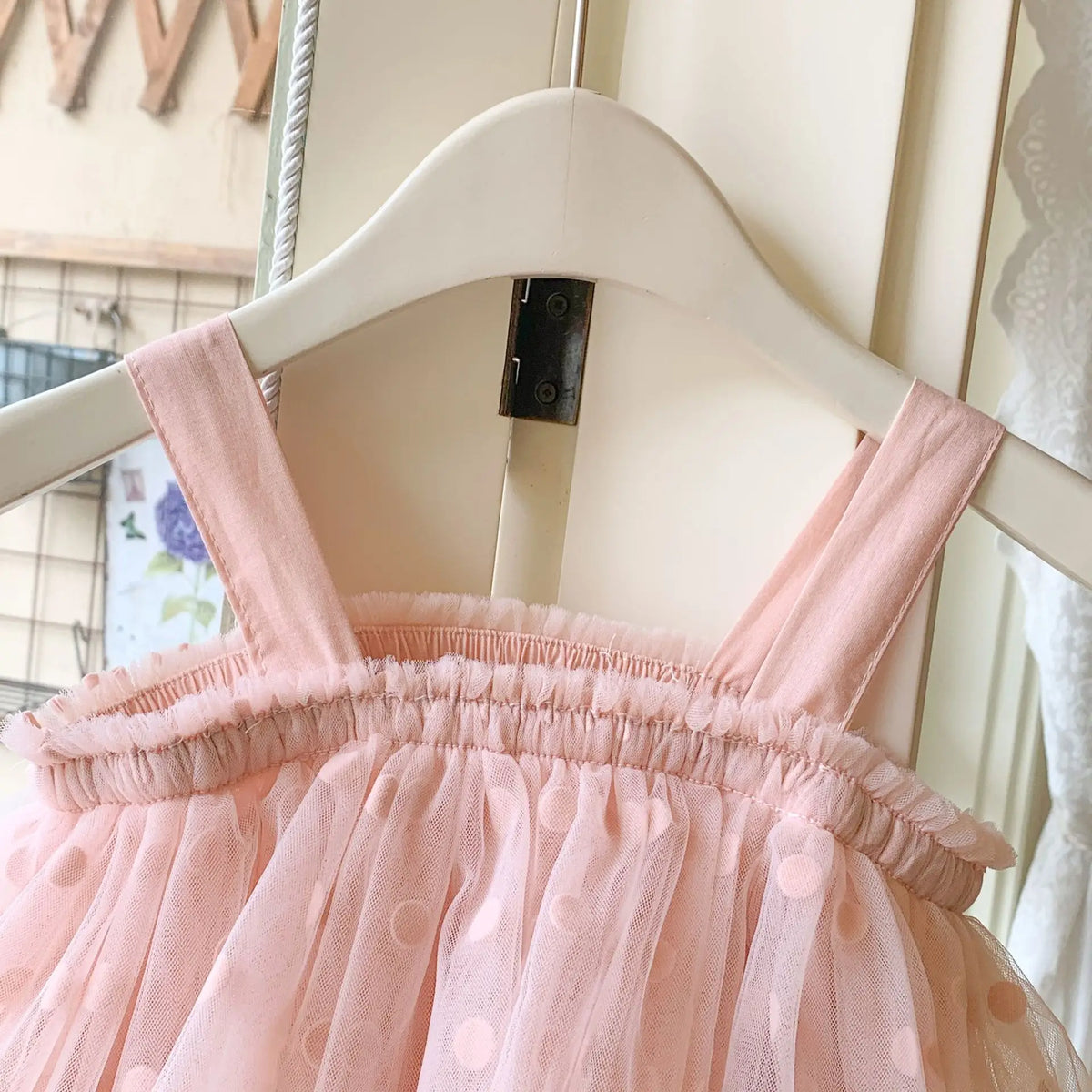 Baby Girl Princess Layered Tutu Dress Infant Toddler Child Sleeveless Suspender Dot Tulle Dresses for Casual Summer Baby Clothes