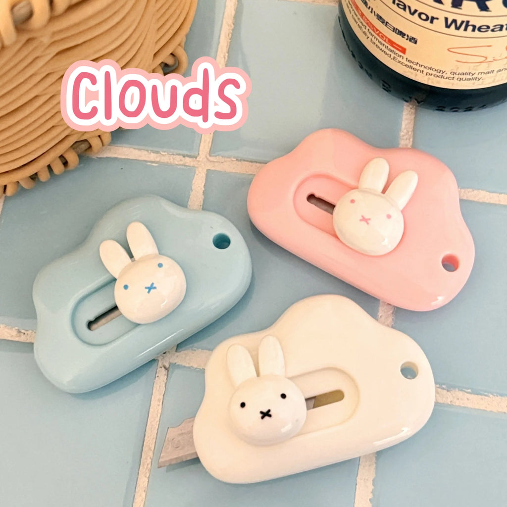1/3 Pcs Cute Miffy Art Knife Cartoon Portable Student Paper Cuttings Small Knife Miffy Merchandise