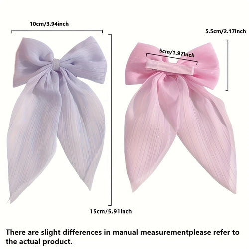 Bow Hairpins Set Of 11 Pieces Gentle On Hair For Girls No Tug Comfort Versatile Everyday