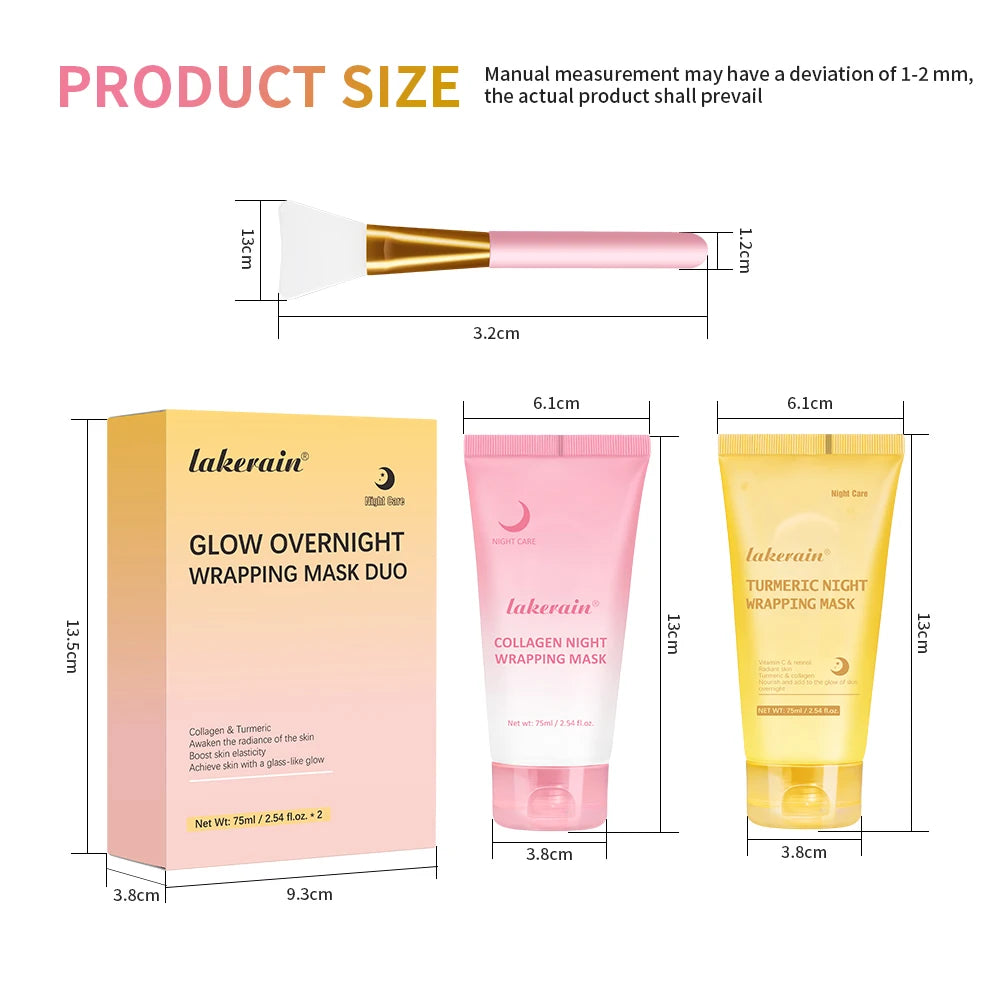 Lakerain Collagen Night Wrapping Peel-Off Mask - 75ml