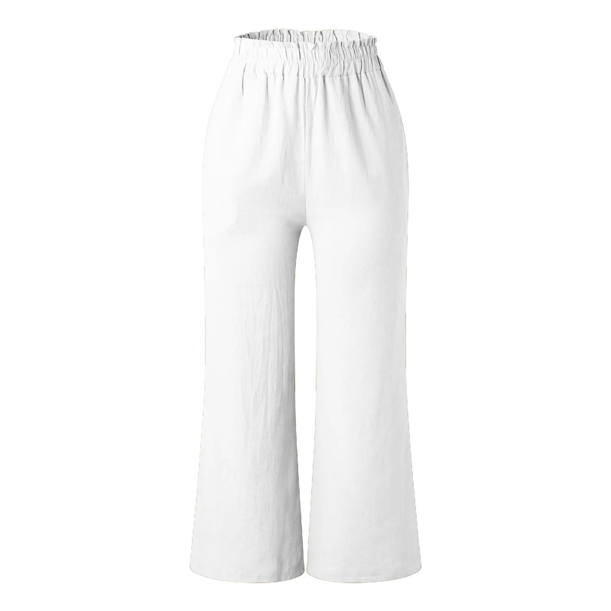 ZOMAXIUJEE Women's High Waisted Wide Leg Cotton Linen Palazzo Pants