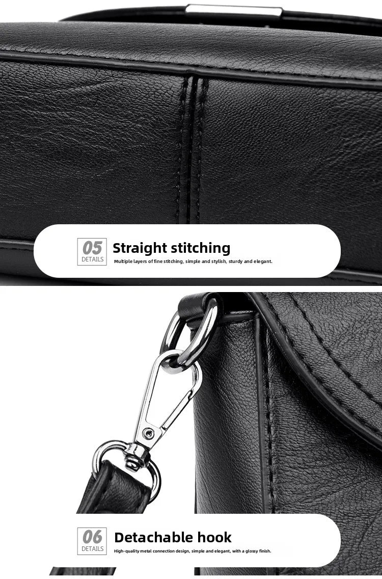 Soft Leather Crossbody Bag Large Capacity Fashionable Women's Shoulder Bag for Middle-Aged Mothers Hot Sale Of The Season New...