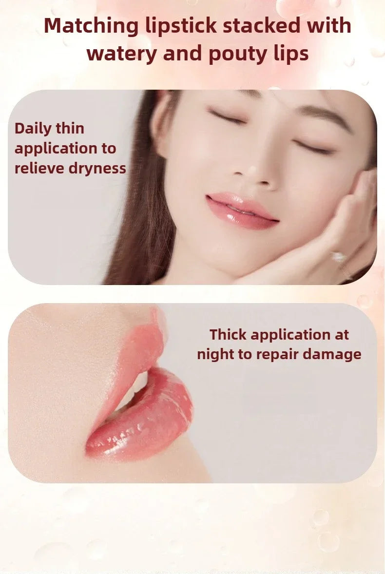 Korean Beauty Moisturizing Lip Ink Gloss Jelly Lipstick Big Brush Labial Lips Bright Oil Balm - Moisture & Color in One