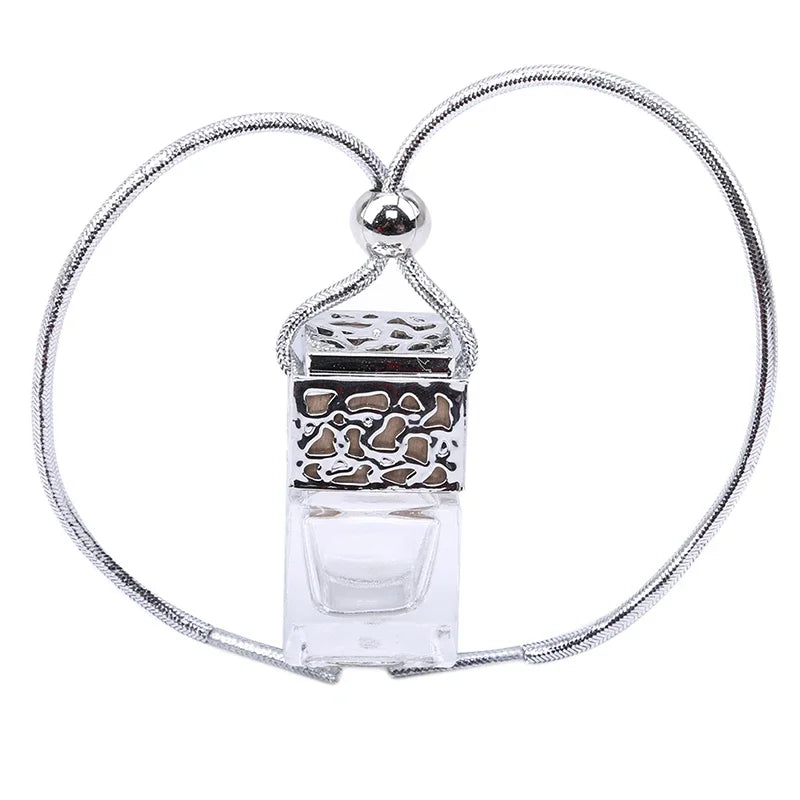 Air Freshener Ornament Perfume Bottle Pendant Essential Oils Auto Car Perfume Bottle Hanging Glass Bottle Car-styling