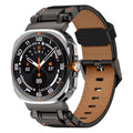 Luxury Leather Band for Samsung Galaxy Watch Ultra 2025 2024 47mm Business Strap for Galaxy Watch Ultra Adjustable Men Wristband