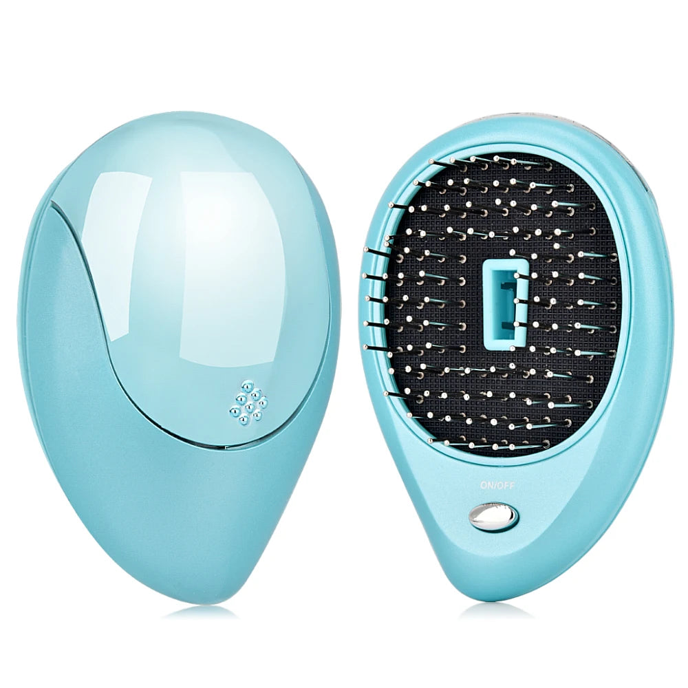 Electric Ion Hair Brush Portable Mini Small Hair Magic Beauty Brush Negative Ion Hair Comb Hair Styling Tool Comb
