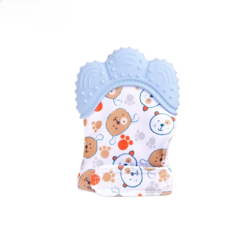 Premium Baby Teether Mittens Soft Chewing Gloves Prevent Hand Sucking For Newborns