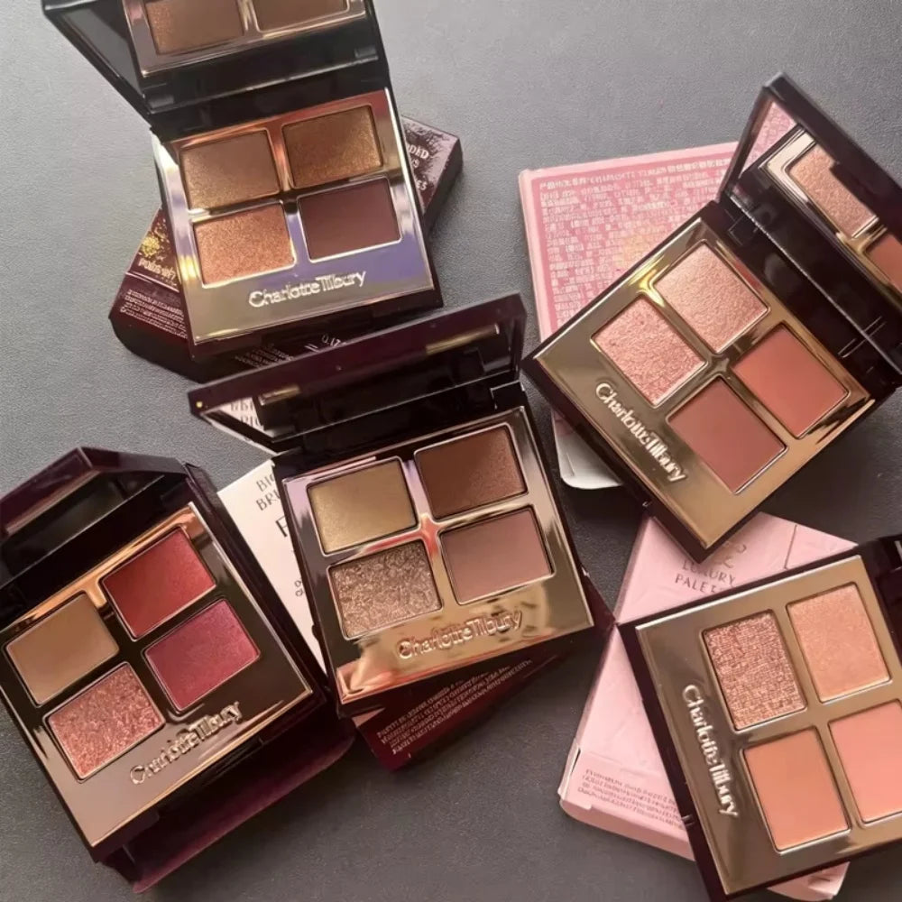 Charlotte Tilbury Super Nudes Easy Eye Palette Luxury Mini 6-shade Nude Eyeshadow Palette Satin-matte Shimmer Metallic Finishes