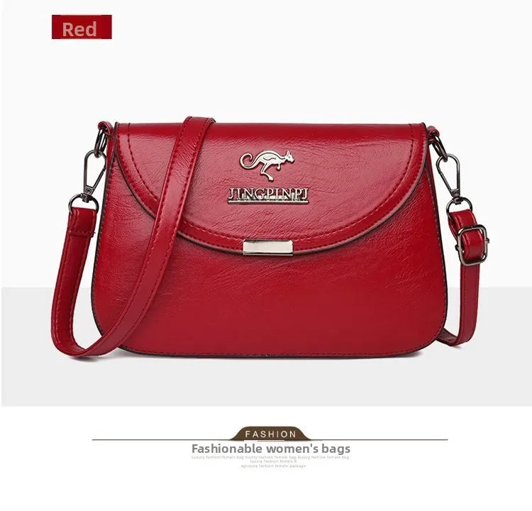 Retro Small Square Crossbody Purse Soft PU Leather Adjustable Strap Daily Work Travel Flip Cover Handbag Shoulder Bag for Women