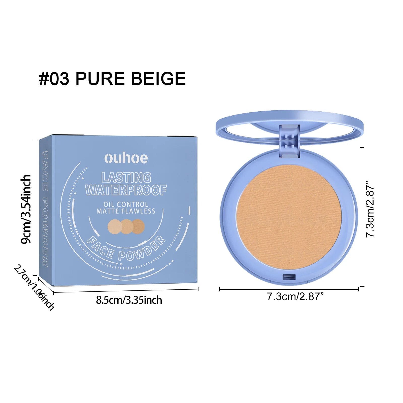 Matte Face Setting Powder Oil Control Waterproof Pore Blurring Makeup Finish Full Coverage Loose Powder For Oily Skin