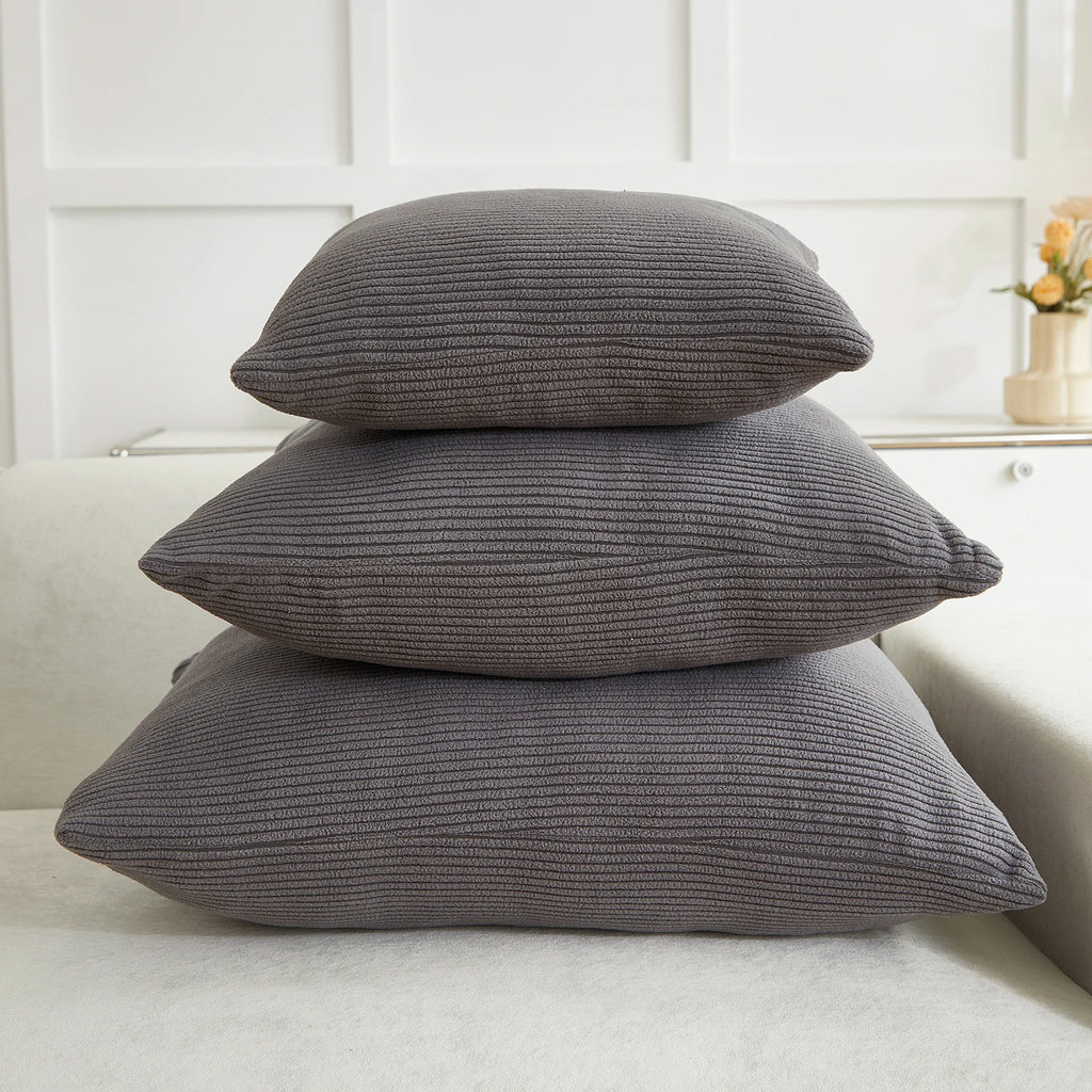 Soft Stripted Jacquard Throw Pillow |Home Decor