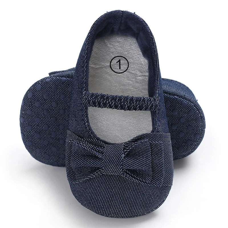 Four Season Blue Main Picture Comfortable and Lightweight Walking Shoes 0-12 Months Soft Sole Anti Slip Crawling Shoes