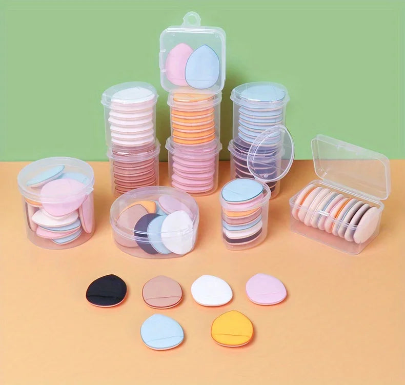 3/718pcs Fingertip Mini Puff Makeup Sponges For Foundation Powder Puffs For Loose Powder Air Cream Foundation Facial Makeup Puff