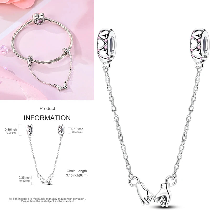 925 Sterling Silver Heart Infinity Charm Bead For Pandora Style Bracelets Gift For Her