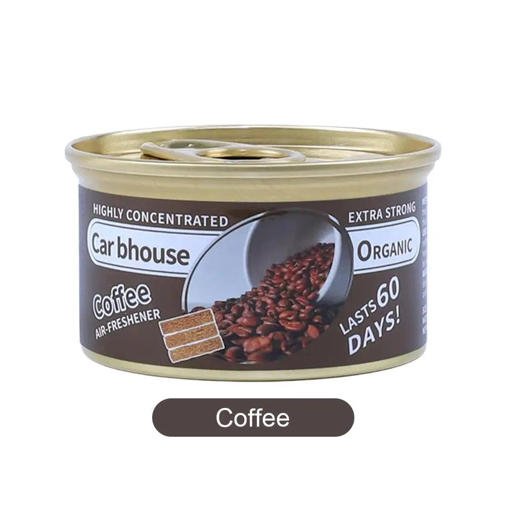 Coffee Scented Car Air Freshener - Canned Wood Block Aromatherapy